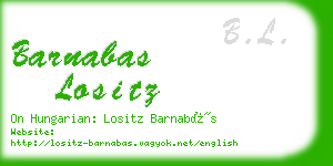 barnabas lositz business card